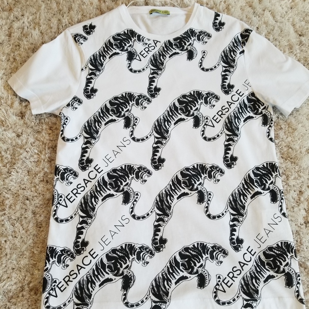 Men's Versace Jeans white tee size l